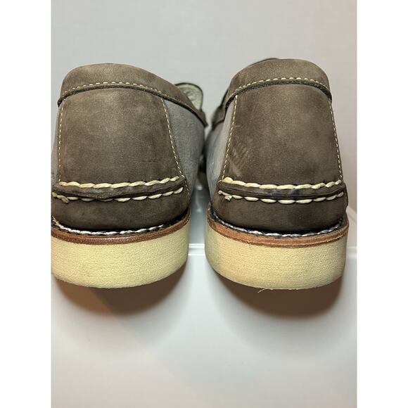 Stussy Deluxe x Timberland Wedge Loafer Shoe Men's 10 Vibram Sole Gray Black - Picture 4 of 12